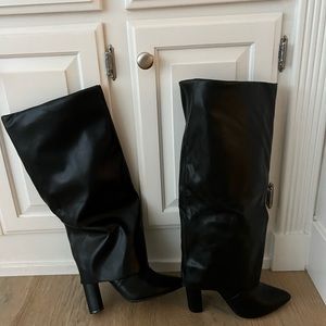 Never worn! Black knee high boots